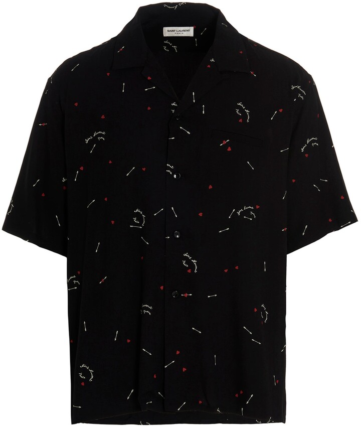 black collared shirt