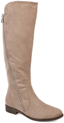 Taupe knee high boots wide calf Clearance