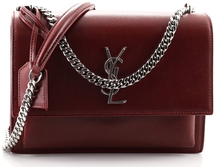 Saint Laurent Red Leather Crossbody Handbags | Shop the world's 