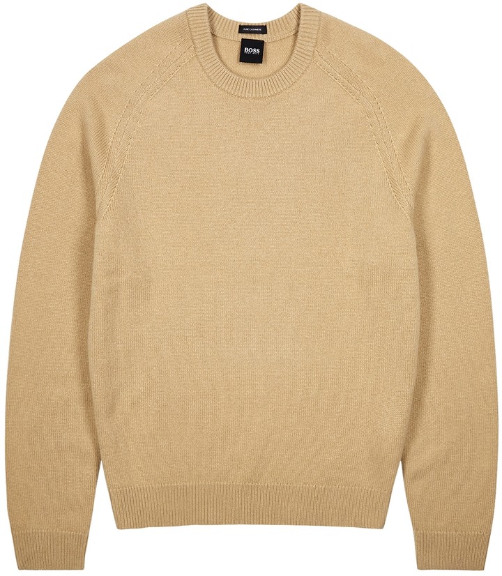 yellow hugo boss jumper