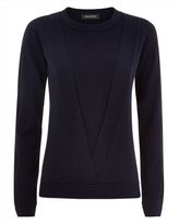 Thumbnail for your product : Jaeger Wool Double-Layer Sweater