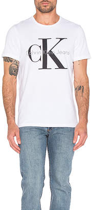 Calvin Klein Short Sleeve Logo Crew Neck