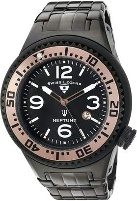 Swiss Legend Men's 'Neptune Force' Quartz Stainless Steel Casual Watch (Model: 21819P-BB-11-RA)
