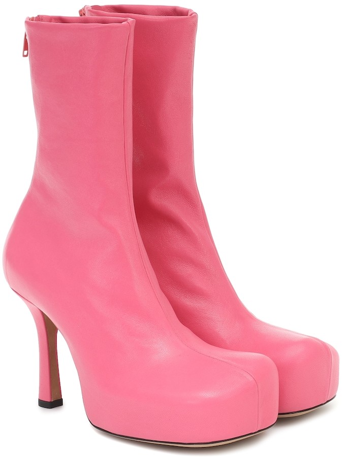 Bottega Veneta Bold leather ankle boots - ShopStyle
