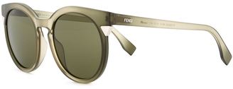 Fendi round frame sunglasses - women - Acetate - One Size