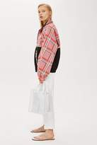 Thumbnail for your product : Topshop PETITE Check Windbreaker Jacket