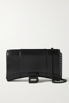 Thumbnail for your product : Balenciaga Hourglass Xs Embellished Leather Shoulder Bag - Black