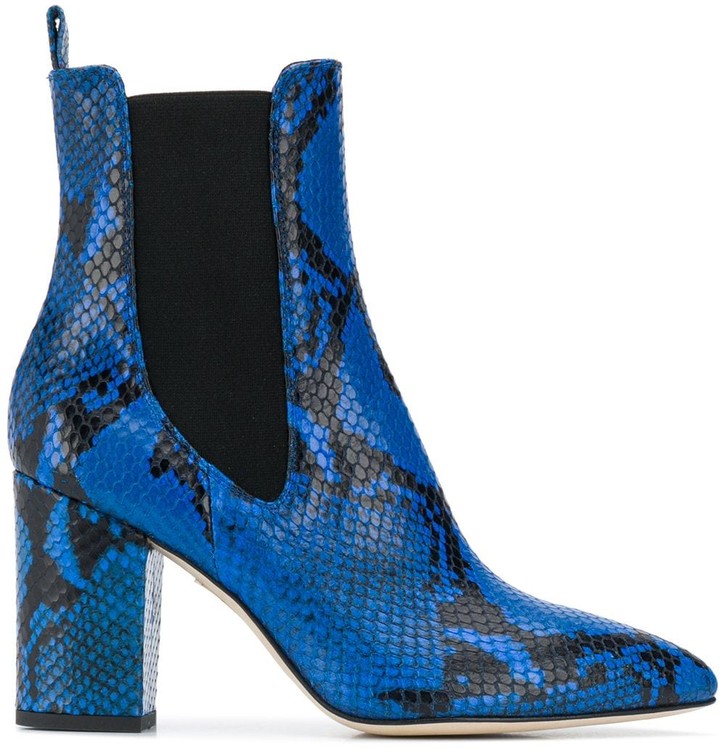 snakeskin leather boots