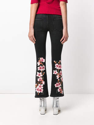 Off-White embroidered flared jeans