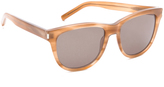 Thumbnail for your product : Saint Laurent Classic Preppy Rounded Sunglasses