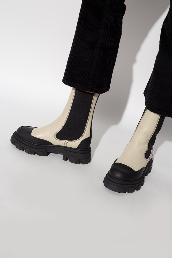ganni white boots