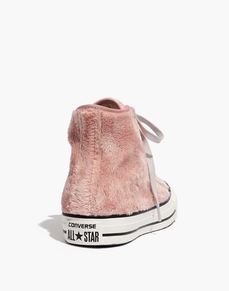 Madewell Converse Chuck Taylor All Star High-Top Sneakers in Faux Fur