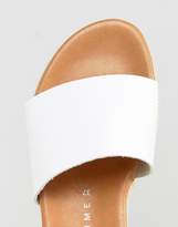 Thumbnail for your product : Selected Suede White Espadrille Sliders