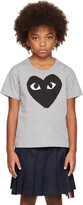 Thumbnail for your product : Comme des Garçons PLAY Kids Gray 'Black Heart' T-Shirt