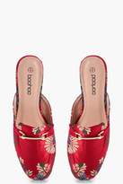 Thumbnail for your product : boohoo NEW Womens Amelia Oriental Print Mule Loafers in