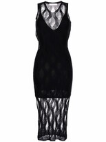 Thumbnail for your product : Dion Lee Distressed Open-Knit Midi Dress