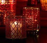 Thumbnail for your product : Pottery Barn Red Beaded Votive Holders, Set of 2