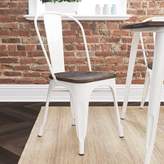 Thumbnail for your product : Better Homes & Gardens Better Homes and Gardens Aidan Metal Dining Chair with Wood Seat, Set of 2, Multiple Colors