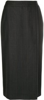 Thumbnail for your product : Chanel Pre Owned Straight-Fit Wrap Midi Skirt