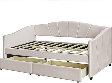 Mercer41 Double sofa bed with two drawers and wooden crossbar