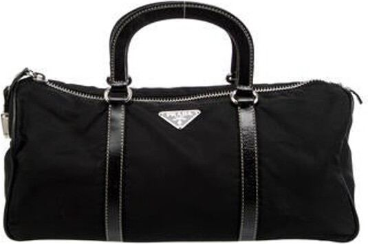 Prada Vitello Daino Bauletto Bag - Black Shoulder Bags, Handbags