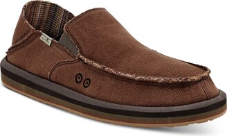 sanuk mens canvas slip on shoes