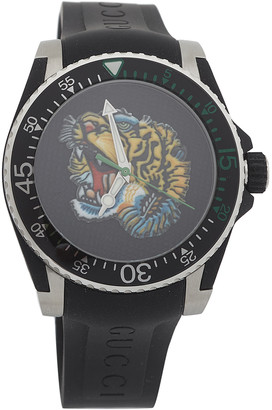 Gucci Black Stainless Steel Tiger Motif YA136318 Men's Wristwatch 40MM -  ShopStyle Watches