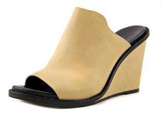 French Connection Pandra Open Toe Leather Wedge Heel.
