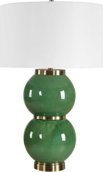 Uttermost Banner Green Spheres Table Lamp