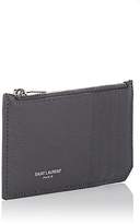 Thumbnail for your product : Saint Laurent Women's Leather Top-Zip Card Case - Gray