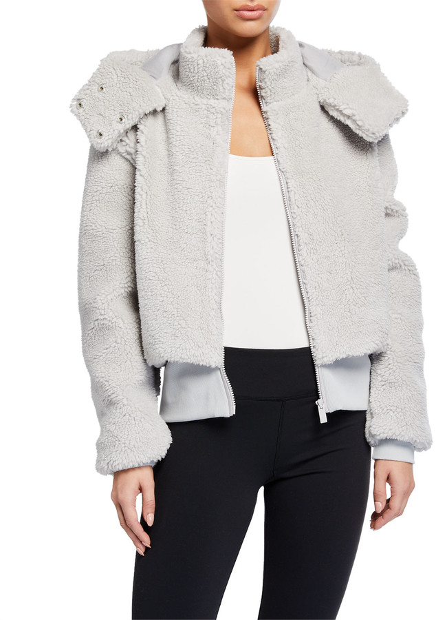 Alo Yoga Foxy Sherpa Hooded Active Jacket ShopStyle