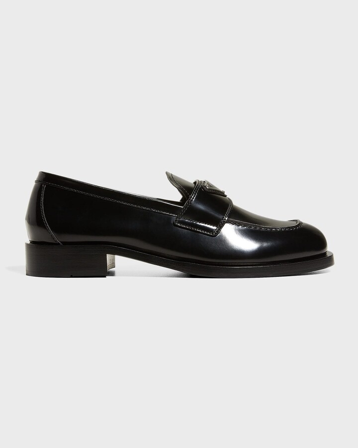 Prada Logo Loafers | Shop the world's largest collection of 