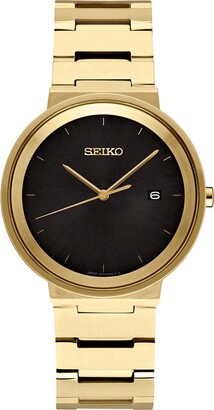 Seiko Mens Gold Watch | ShopStyle