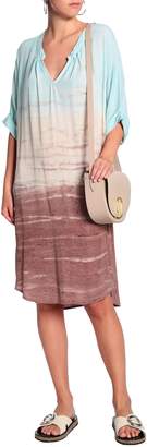 Kain Label Shay Asymmetric Tie-dyed Washed-crepe Dress