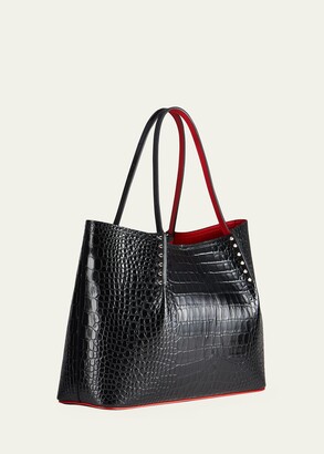 Cabarock small - Tote bag - Alligator embossed calf leather and