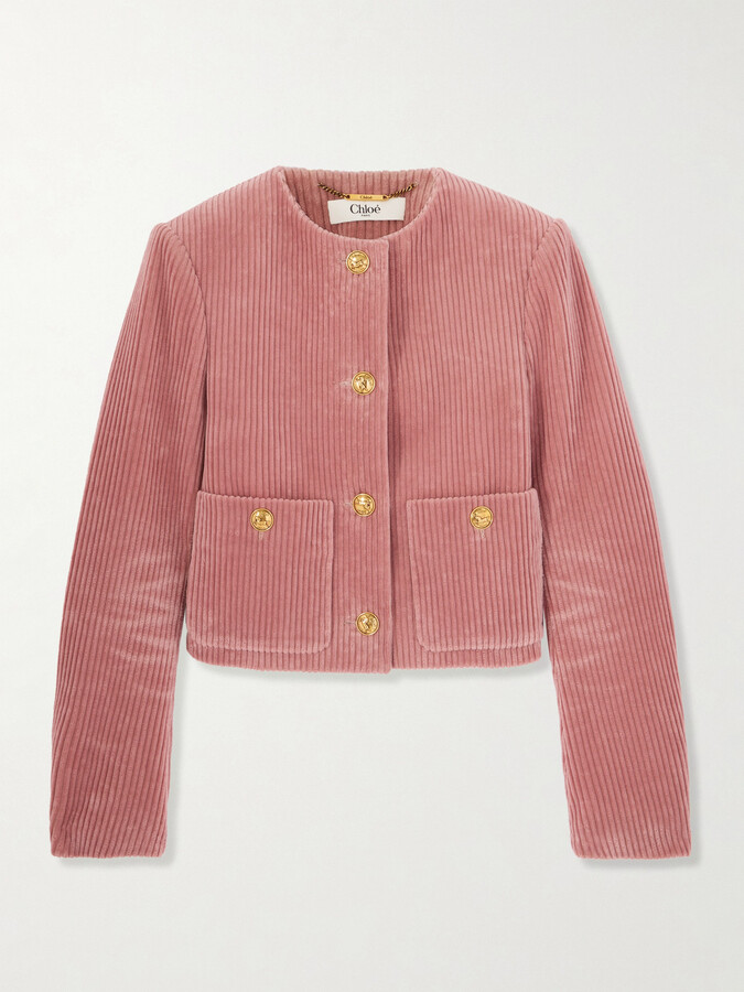 Chloé Cotton-corduroy Jacket - Pink
