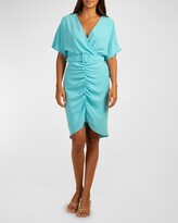 Thumbnail for your product : Trina Turk Zest Belted Short Dress with Shirred Front