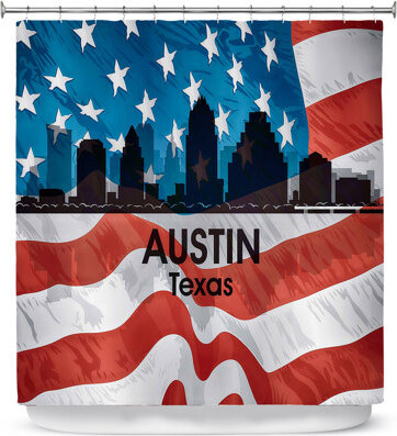 East Urban Home City VI Austin Texas Single Shower Curtain