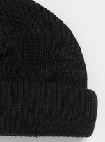 Thumbnail for your product : Topman Black Roll Fit Beanie