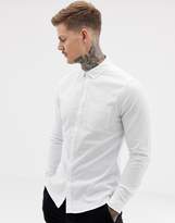 Thumbnail for your product : ASOS Design Casual Slim Oxford Shirt In White