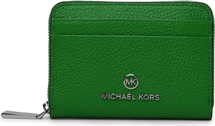 MICHAEL Michael Kors Jet Set Charm Small Slim Card Case (Vanilla/Acorn)  Wallet Handbags - ShopStyle