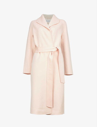 Claudie Pierlot Gracieux self-tie wool-blend coat - ShopStyle
