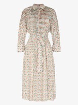 Thumbnail for your product : Horror Vacui Maxima Floral Print Cotton Midi Dress
