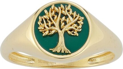 Ember Fine Jewelry 14K Malachite Tree Of Life Ring