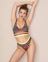Thumbnail for your product : Agent Provocateur UK Zenaya Bikini Top Neon Leopard Print