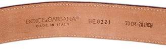 Dolce & Gabbana Eel Skin Waist Belt