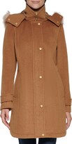 Thumbnail for your product : Cole Haan Wool Blend Jacket with Faux Fur Trim