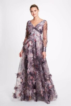 blouson evening gown