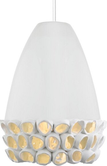 Oggetti Luce Reef Cone Pendant Light in White