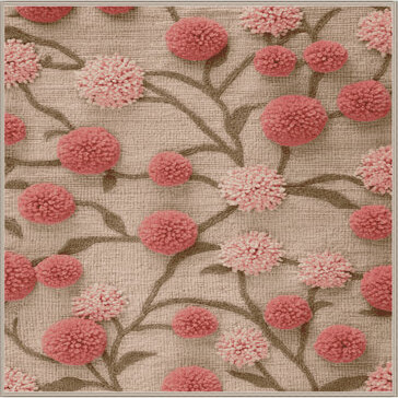 One Allium Way Machine Washable Botanical Beige Area Rug